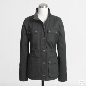 J Crew Relaxed Boyfriend Field Jacket Green XS